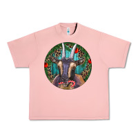 Salmon Dark Goat Christmas Urban Heavy Tee - RanaPortraitStore