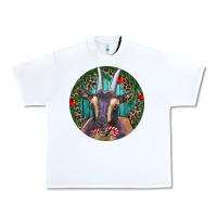 White Dark Goat Christmas Urban Heavy Tee - RanaPortraitStore