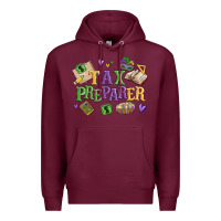 Burgundy tax preparer Premium Hoodie - MaliasSmallBusiness