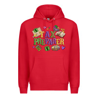 Red tax preparer Premium Hoodie - MaliasSmallBusiness