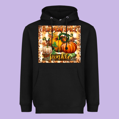 Pumpkin Spice Junkie Tumbler Heavyweight Hoodie Designed By Bundleandbundleshop
