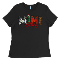 Black mimi claus Ladies Tee - BarkalooDesign