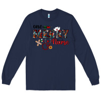 Navy one merry nurse western Long Sleeve Tee - RanaPortraitStore