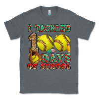 Charcoal Heather i tackled 100 days of school softball Classic Tee - Zillion Design Studio