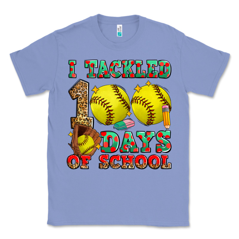 I Tackled 100 Days Of School Softball Classic Tee by Zillion Design Studio | Teevron