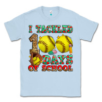 Dusty Blue i tackled 100 days of school softball Classic Tee - Zillion Design Studio