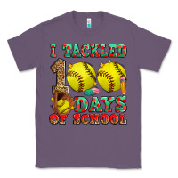 Lavender i tackled 100 days of school softball Classic Tee - Zillion Design Studio
