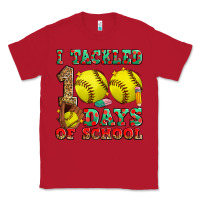 Red i tackled 100 days of school softball Classic Tee - Zillion Design Studio