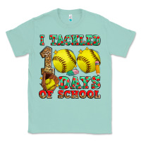 Seafoam i tackled 100 days of school softball Classic Tee - Zillion Design Studio