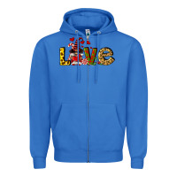 True Royal love gnomes Zipper Hoodie - FaDigitalArtStudio