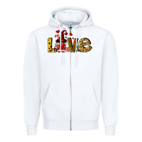 White love gnomes Zipper Hoodie - FaDigitalArtStudio