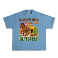 Pebble Blue raising hell with the hippies and the cowboys Urban Heavy Tee - texasbilliewilder