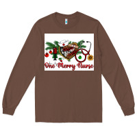 Chestnut one merry nurse Long Sleeve Tee - RanaPortraitStore