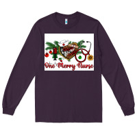 Plum one merry nurse Long Sleeve Tee - RanaPortraitStore