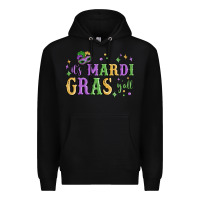 Black it's mardi gras y'all Premium Hoodie - MaliasSmallBusiness