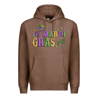 Chestnut it's mardi gras y'all Premium Hoodie - MaliasSmallBusiness