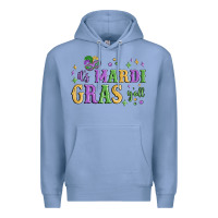 Colony Blue it's mardi gras y'all Premium Hoodie - MaliasSmallBusiness