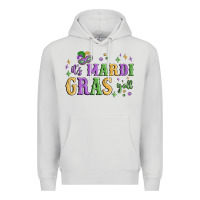Dove Grey it's mardi gras y'all Premium Hoodie - MaliasSmallBusiness