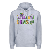 Heather Grey it's mardi gras y'all Premium Hoodie - MaliasSmallBusiness