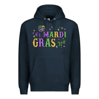 Navy it's mardi gras y'all Premium Hoodie - MaliasSmallBusiness