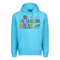 Ocean Blue it's mardi gras y'all Premium Hoodie - MaliasSmallBusiness
