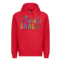 Red it's mardi gras y'all Premium Hoodie - MaliasSmallBusiness