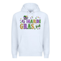White it's mardi gras y'all Premium Hoodie - MaliasSmallBusiness