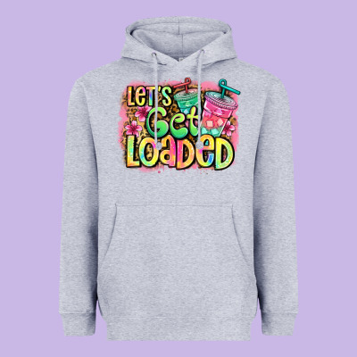 Let's Get Loaded Heavyweight Hoodie Designed By Jasminsmagicworld