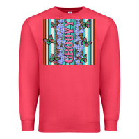 Cardinal groovy with flowers and Butterflies Premium Sweatshirt - Artiststas