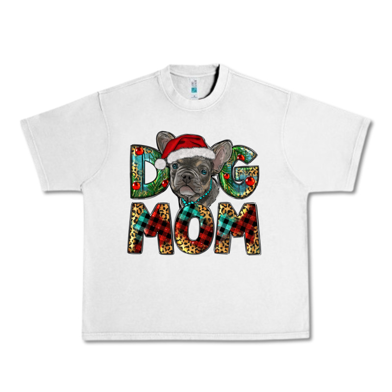 Christmas French Bulldog Mom Urban Heavy Tee by RanaPortraitStore | Teevron