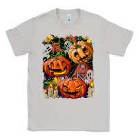 Moon Dust Halloween Pumpkins Classic Tee - BundleAndBundleShop