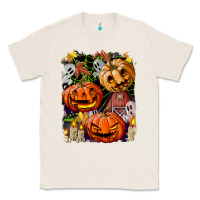 Natural Halloween Pumpkins Classic Tee - BundleAndBundleShop