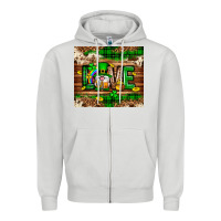 Dove Grey St. patrick's day love gnome tumbler Zipper Hoodie - Neo Western