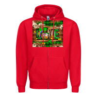 Red St. patrick's day love gnome tumbler Zipper Hoodie - Neo Western