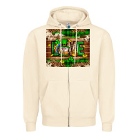 St. Patrick's Day Love Gnome Tumbler Zipper Hoodie | Teevron