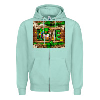 Seafoam St. patrick's day love gnome tumbler Zipper Hoodie - Neo Western