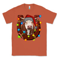 Copper christmas horseshoe with hereford cow Classic Tee - RanaPortraitStore
