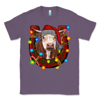 Christmas Horseshoe With Hereford Cow Classic Tee | Teevron