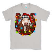 Moon Dust christmas horseshoe with hereford cow Classic Tee - RanaPortraitStore