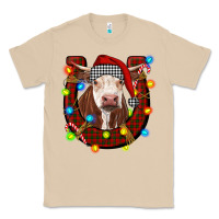 Mushroom christmas horseshoe with hereford cow Classic Tee - RanaPortraitStore