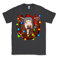 Smoke christmas horseshoe with hereford cow Classic Tee - RanaPortraitStore