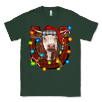 Sports Green christmas horseshoe with hereford cow Classic Tee - RanaPortraitStore
