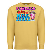 Antique Gold powered by milkshake Premium Sweatshirt - AdoDesignShop