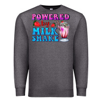Charcoal Heather powered by milkshake Premium Sweatshirt - AdoDesignShop