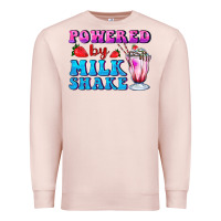 Pale Pink powered by milkshake Premium Sweatshirt - AdoDesignShop