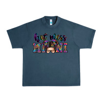 Midnight Navy mess mini messy bun Urban Heavy Tee - Zillion Design Studio