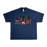 Navy mess mini messy bun Urban Heavy Tee - Zillion Design Studio