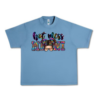 Pebble Blue mess mini messy bun Urban Heavy Tee - Zillion Design Studio