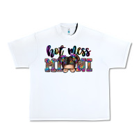 White mess mini messy bun Urban Heavy Tee - Zillion Design Studio