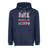 Navy easter coffee makes me so hoppy Heavyweight Hoodie - Jasminsmagicworld